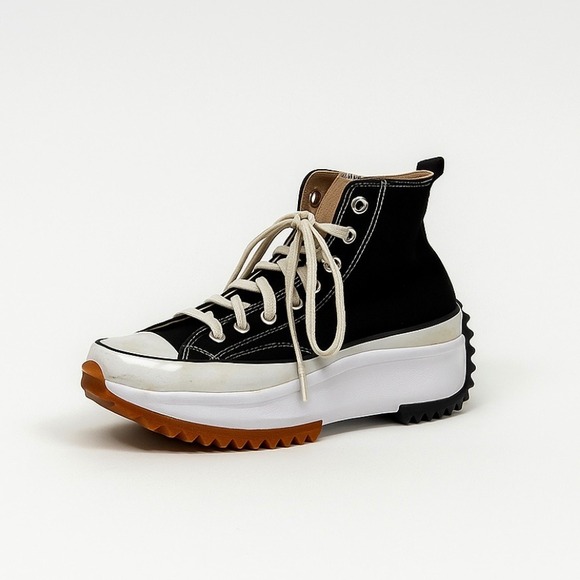 Converse All Star Platform High Top Sneakers W 11.5/M 10 Black Canvas Shoes - Picture 1 of 12